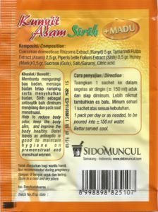 SIDOMUNCUL Kunyit Asam Sirih + Madu (5sct x 25 g)