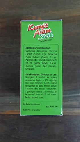 SIDOMUNCUL Kunyit Asam Sirih + Madu (5sct x 25 g)