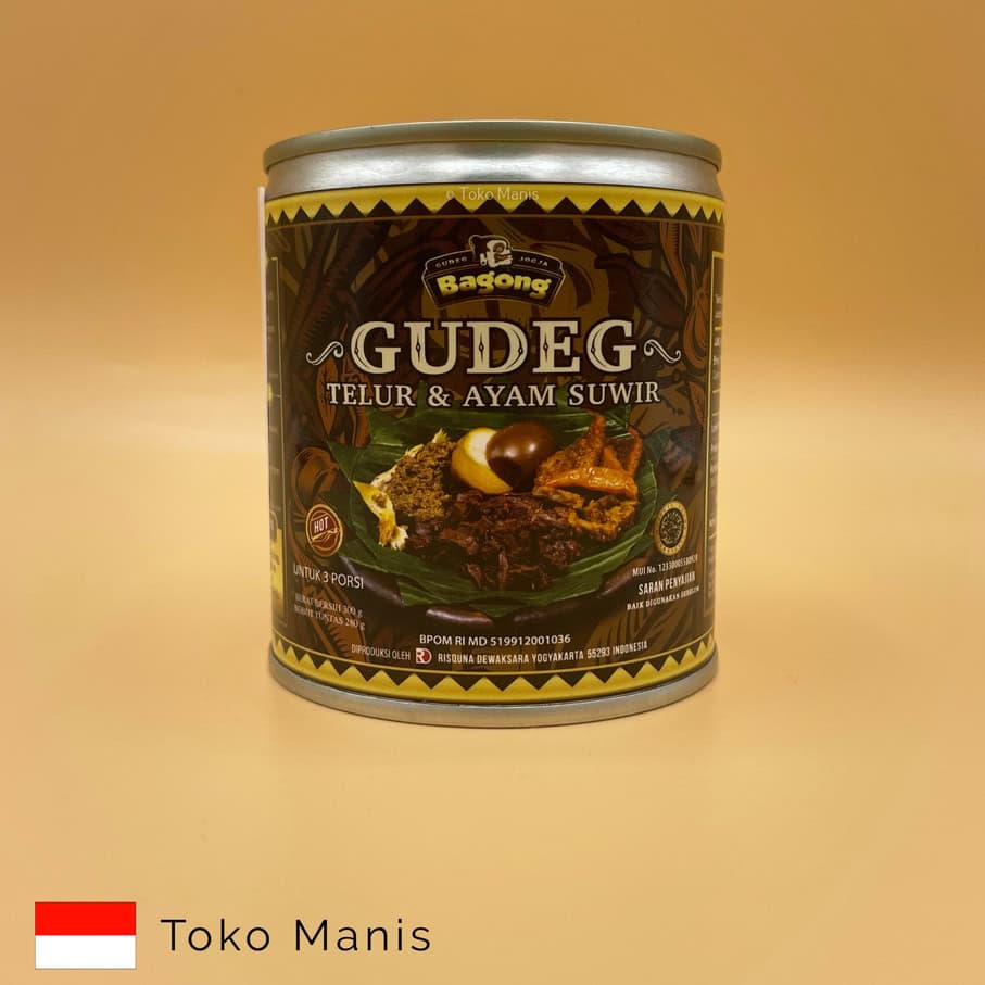 [TM01030] BAGONG Gudeg Telur dan Ayam Suwir (300 g)