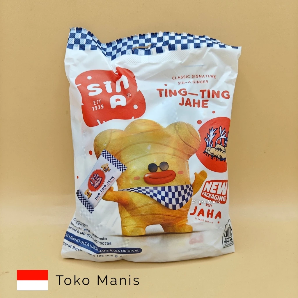SINA TING Permen Jahe (25 pcs@4g)