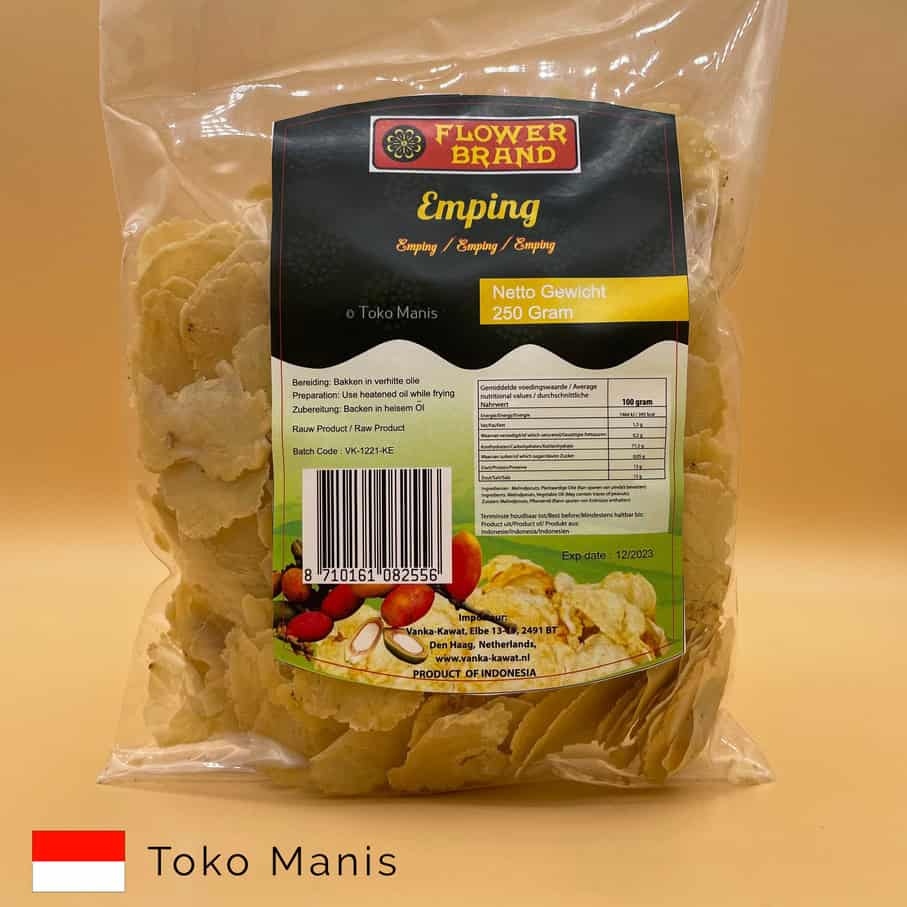 [TM01104] FLOWER BRAND Emping Melinjo Mentah (250 g)