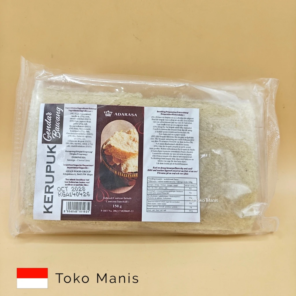 [TM01180] ADA RASA Kerupuk Gendar Bawang Mentah(150 g)