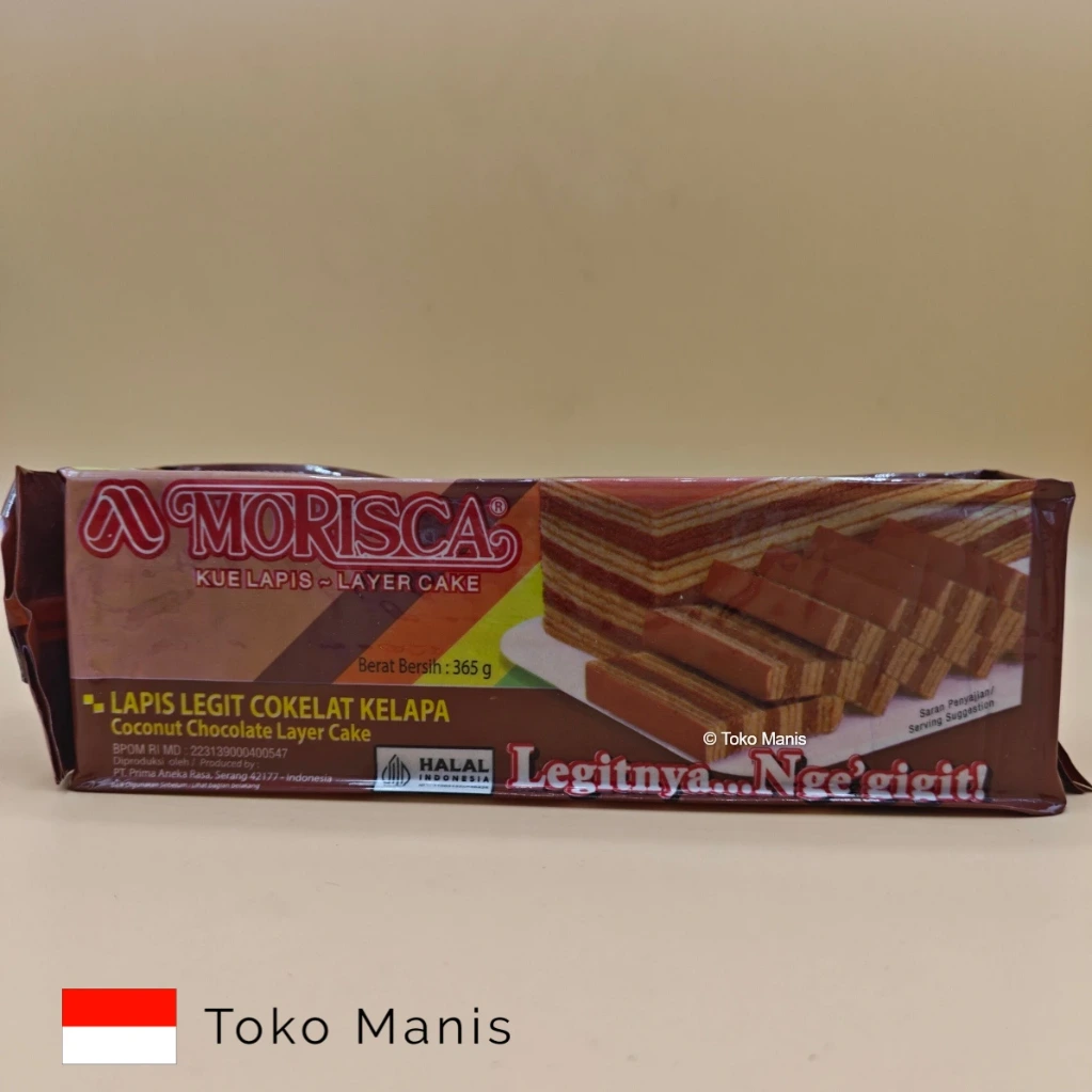 [TM01216] MORISCA Lapis Legit Kelapa Coklat (365 g)