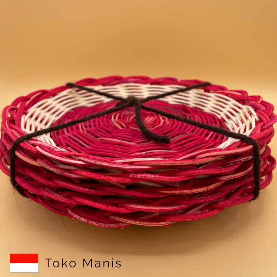 NESIA Rotan Borden Diameter 23 cm (set of 6)