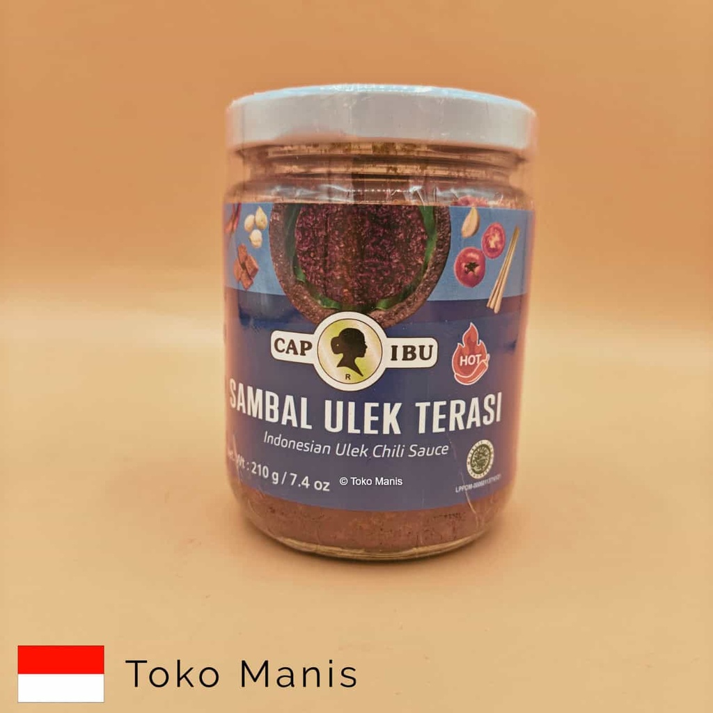 [TM01571] CAP IBU Sambal Ulek Terasi Pedas (210 g)