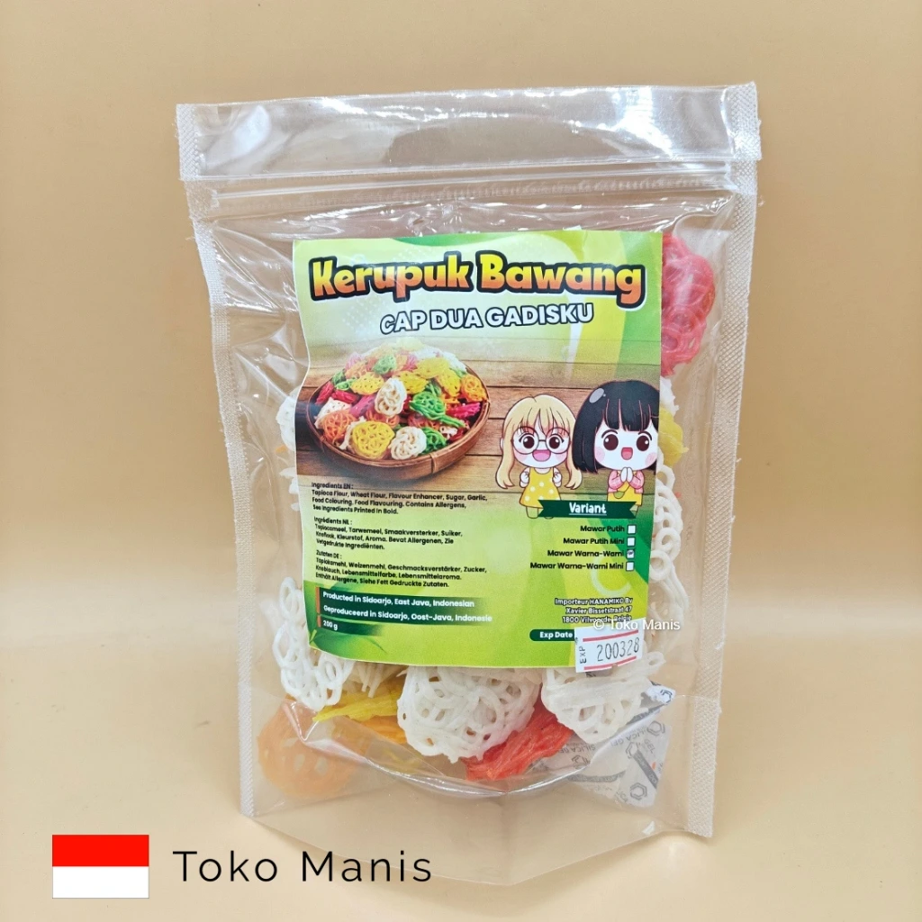 DUA GADISKU Krupuk Bawang Mawar Warna (200 g)