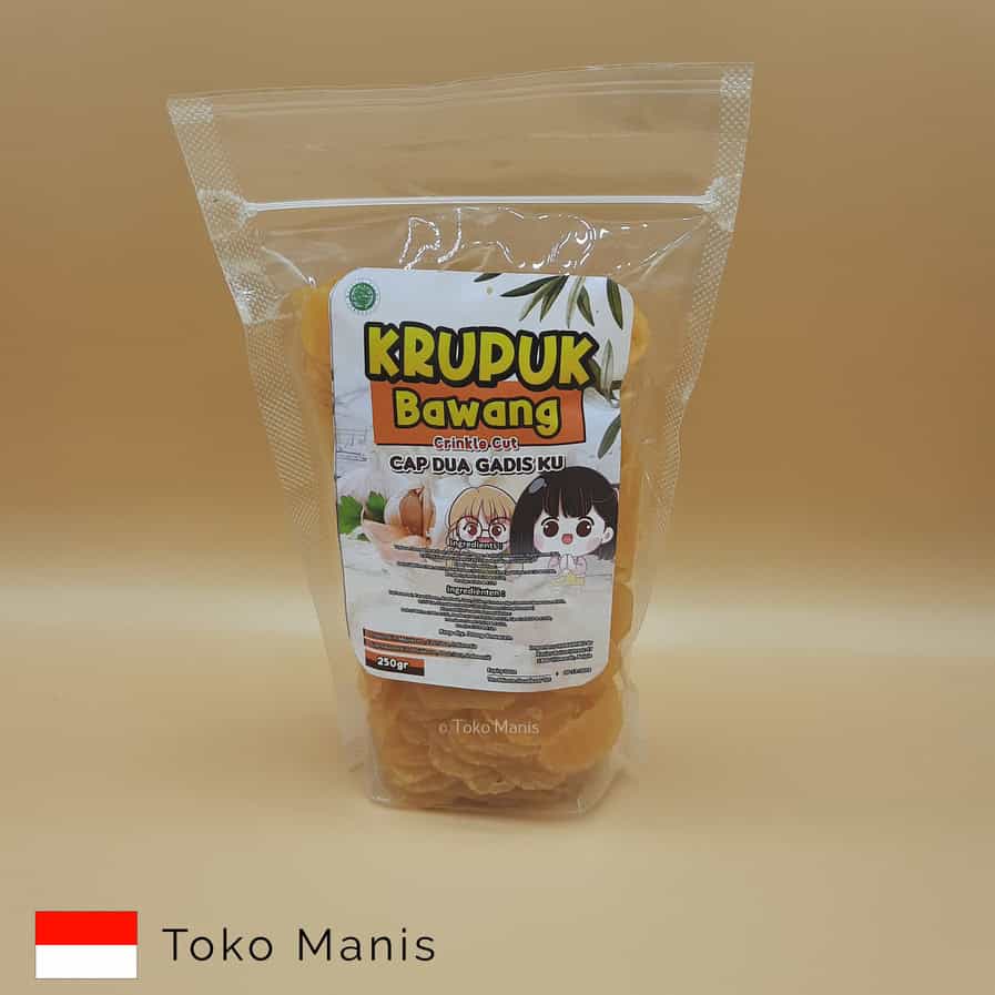 [TM01706] DUA GADISKU Krupuk Bawang Crinkle Cut (250 g)