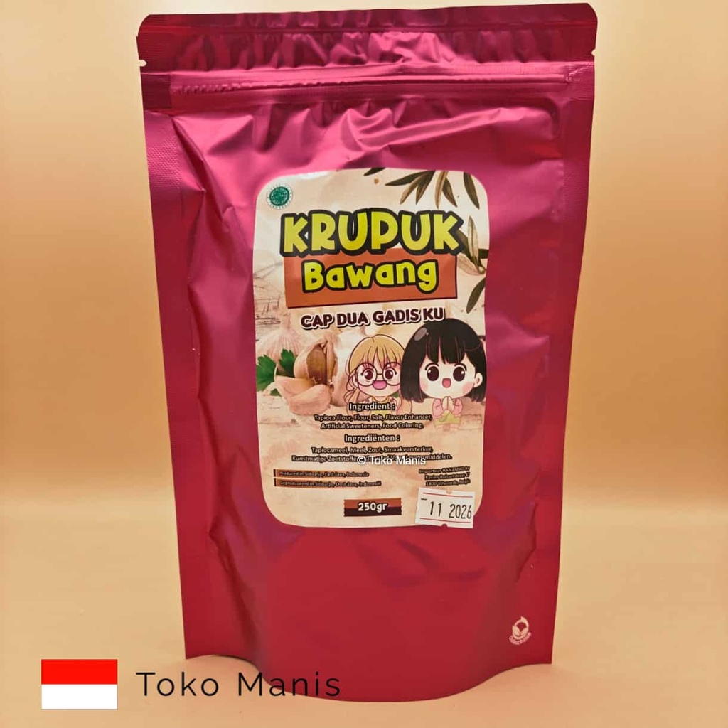 [TM01718] DUA GADISKU Krupuk Bawang Putih (250 g)