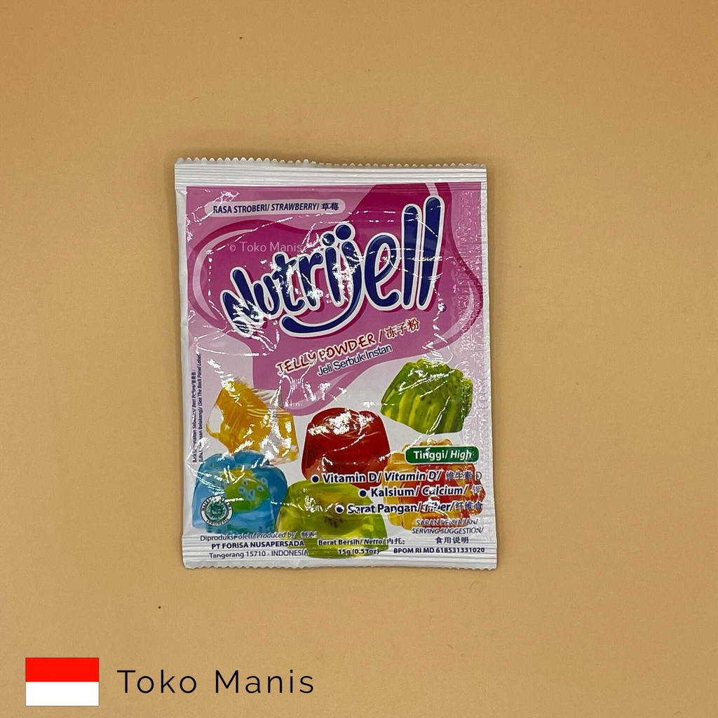 NUTRIJELL Stroberi (15 g)