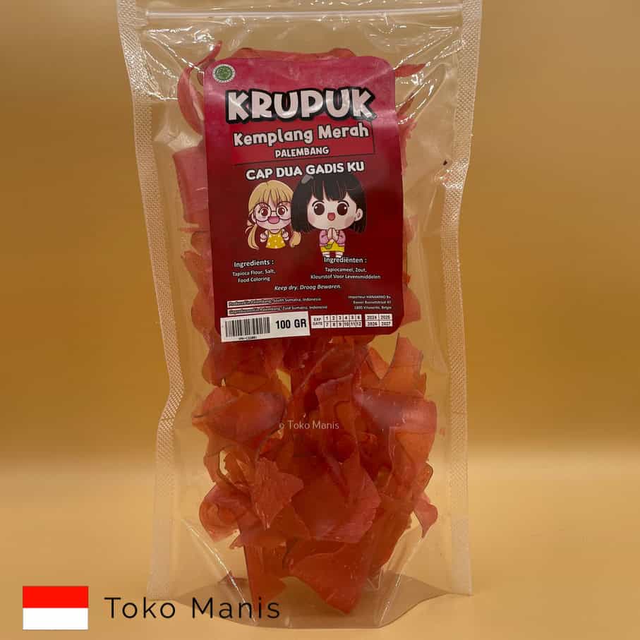 [TM01918] DUA GADISKU Kerupuk Kemplang Merah (100 g)
