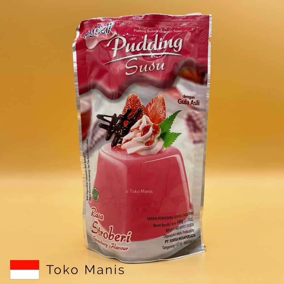 NUTRIJELL Puding Susu Stroberi (145 g)