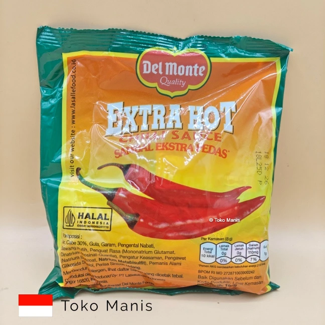 DELMONTE Sambal Extra Pedas (24 x 8 g)