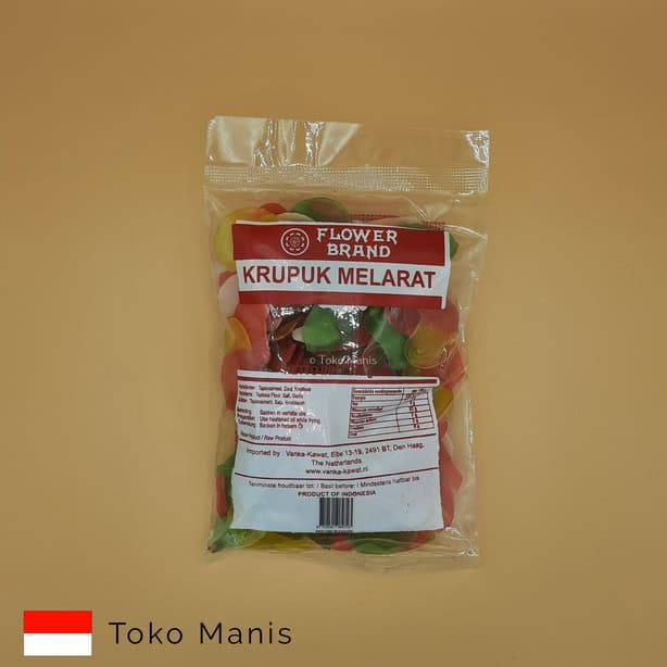 [TM00198] FLOWER BRAND Krupuk Melarat Mentah (250 g)