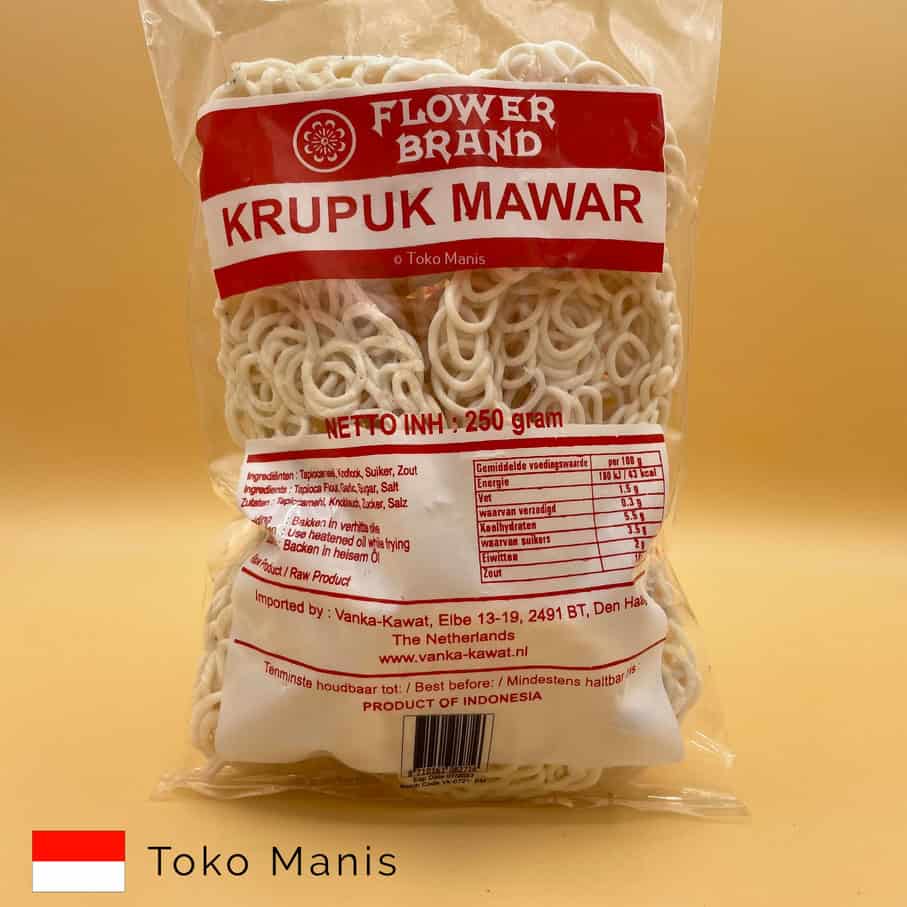 [TM00333] FLOWER BRAND Krupuk Mawar Mentah (250 g)