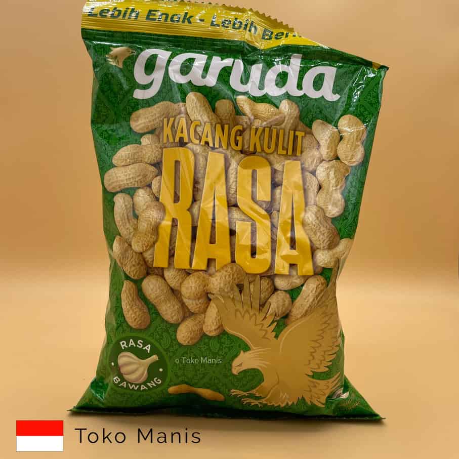 [TM00379] GARUDA Kacang Kulit Panggang Rasa Bawang (180 g)