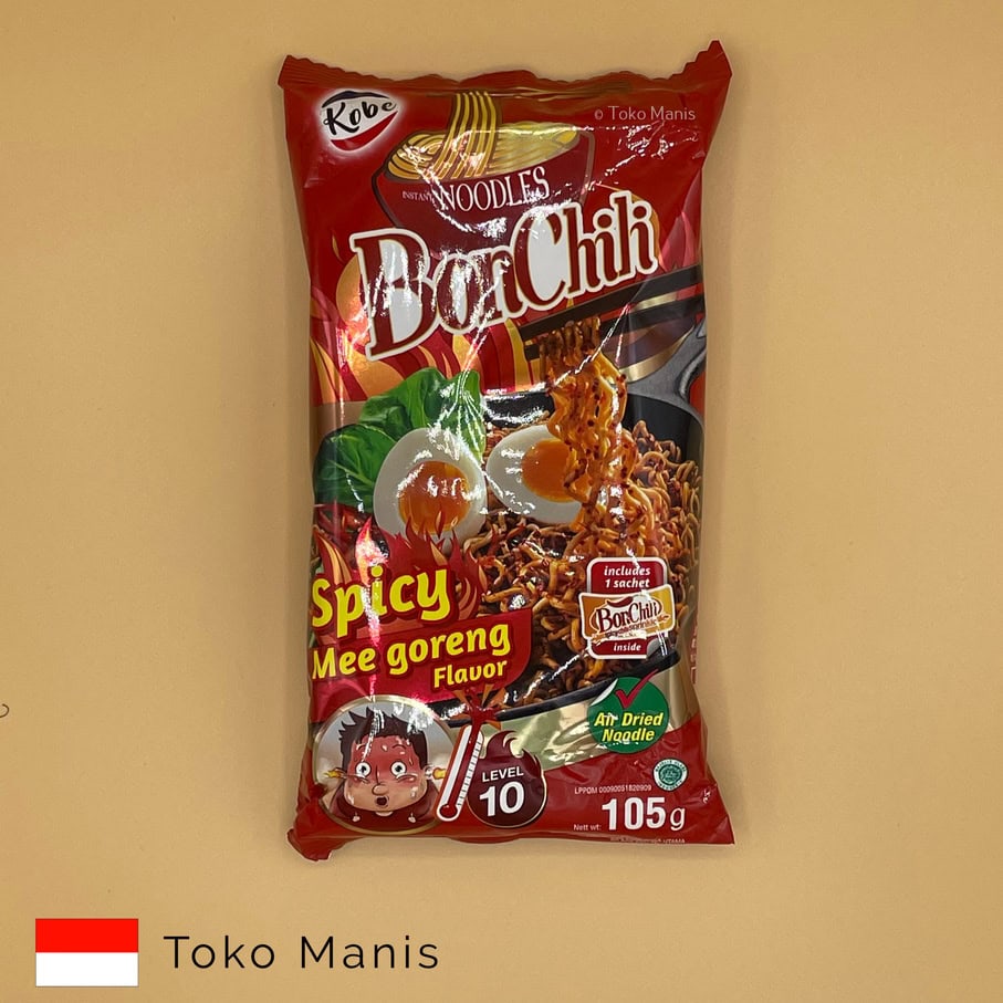 KOBE Bon Chili Mie Goreng Pedas Level 10 (105 g)