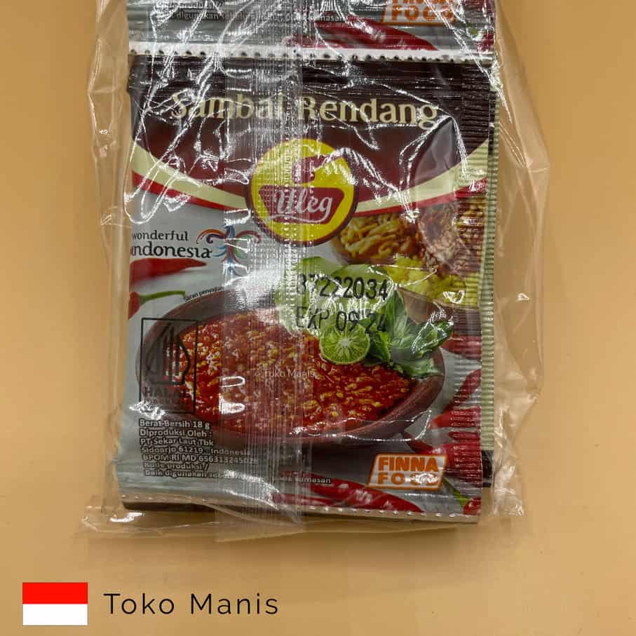 FINNA ULEG Sambal Rendang 10 x18 g