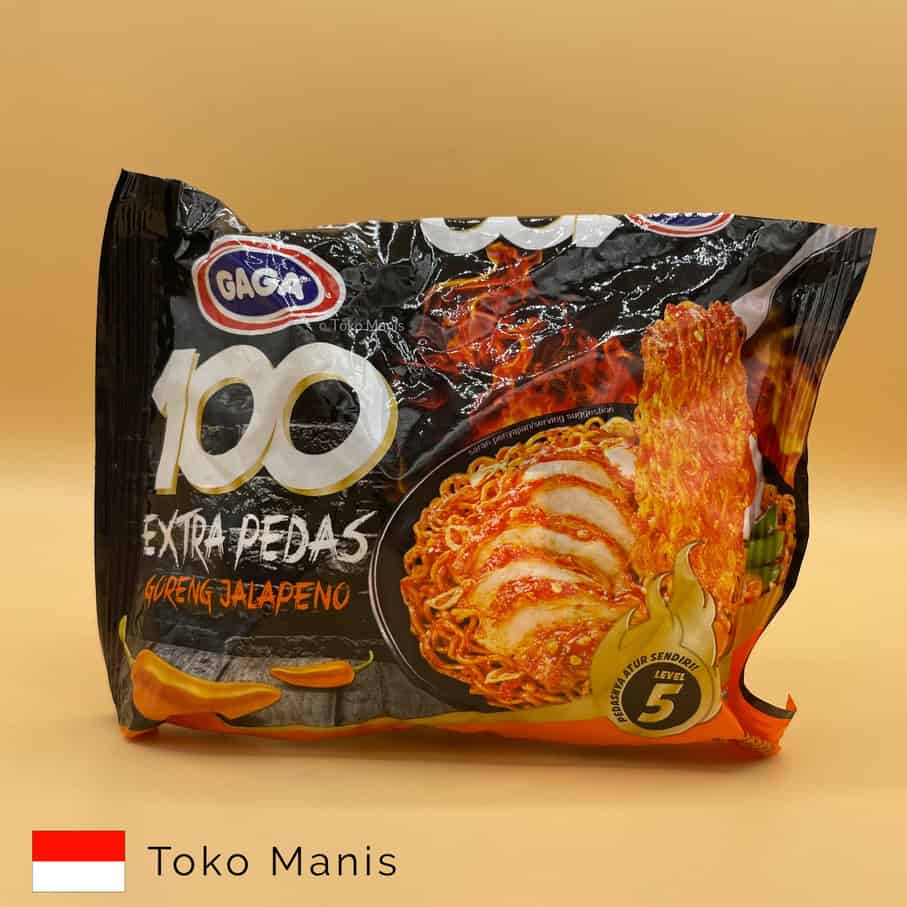[TM02265] GAGA 100 Extra Pedas Goreng Jalapeno (85 g)