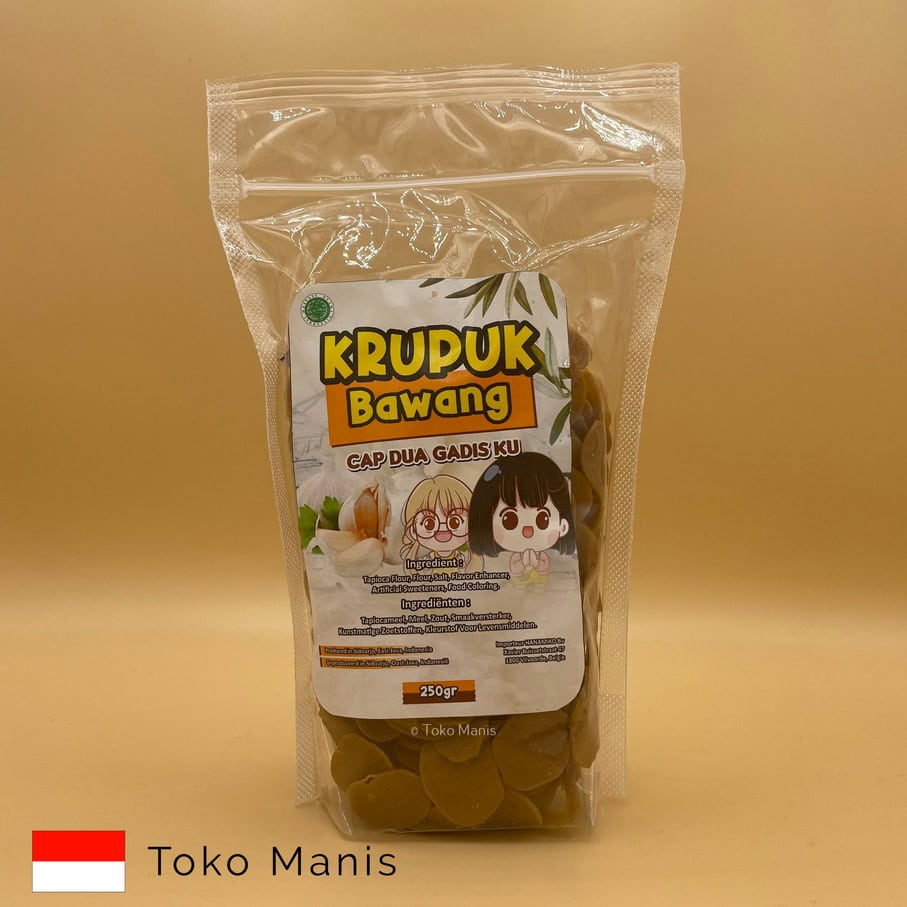 DUA GADISKU Kerupuk Bawang Coklat Mini (250 g)