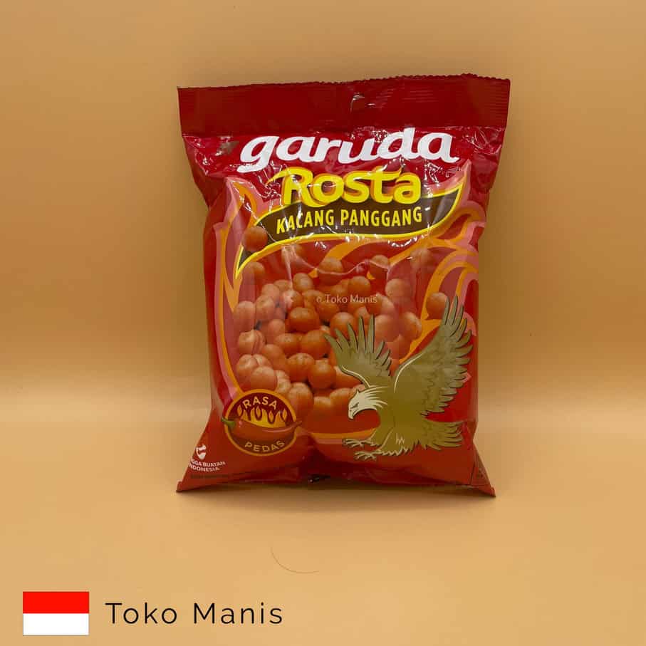 [TM02389] GARUDA Rosta Kacang Panggang Pedas (90 g)