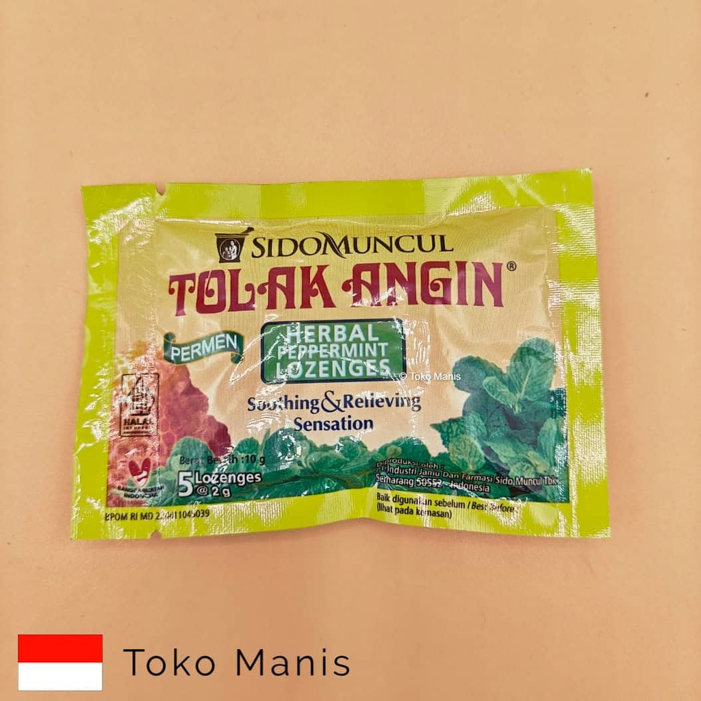 [TM02468] TOLAK ANGIN Permen 5× (2 g)