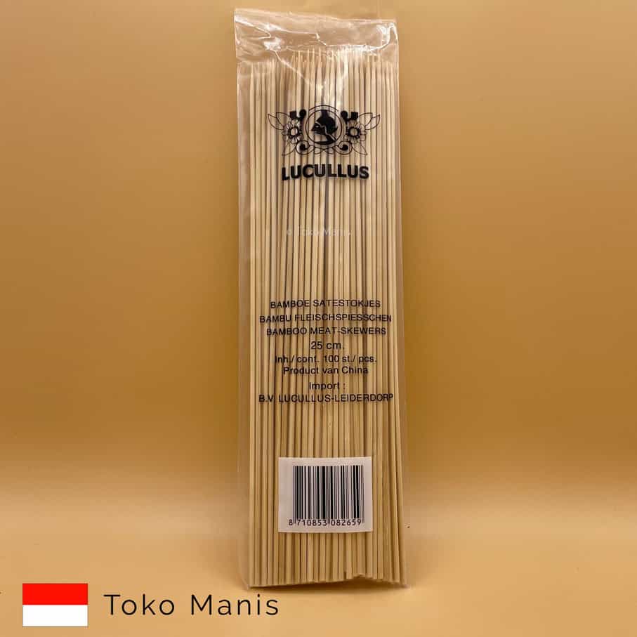 [TM00472] SATESTOKJES Bamboo Satay Sticks 25 cm