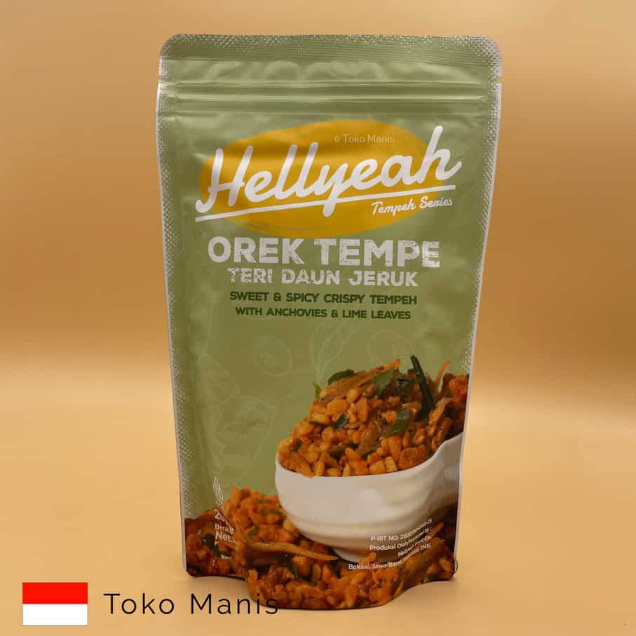 HELLYEAH Orek Tempe Teri Daun Jeruk (200 g)