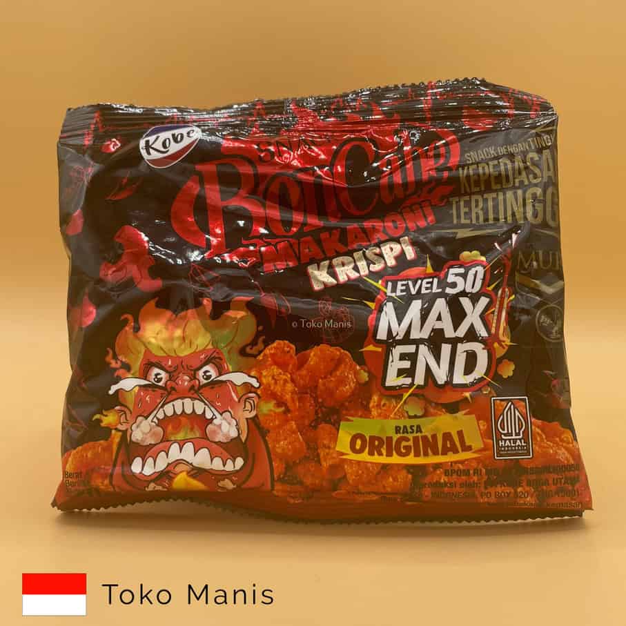 [TM02623] KOBE Bon Cabe Makaroni Krispi Level 50 Max End (20 g)