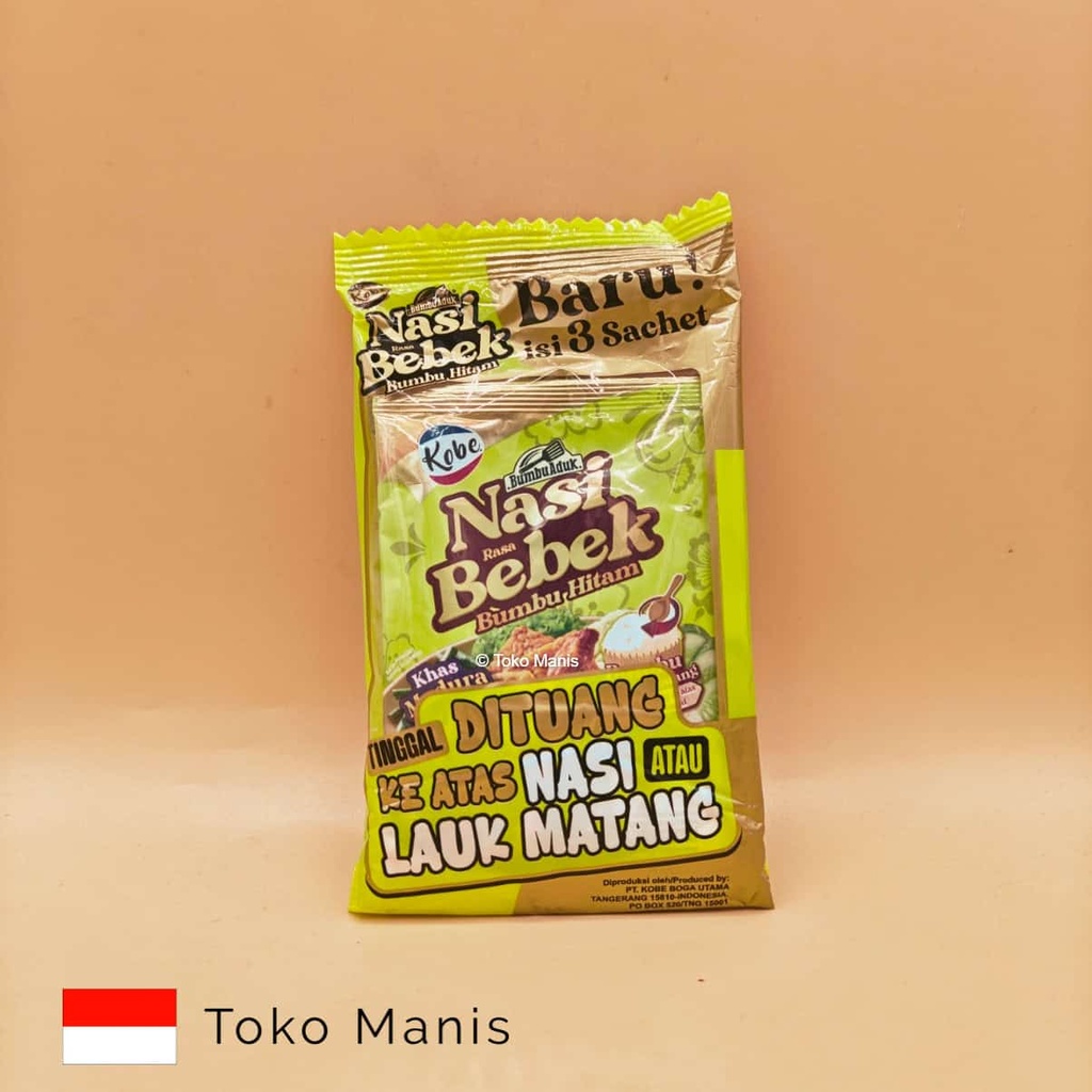 KOBE Bumbu Aduk Nasi Bebek Hitam 3 pcs (20 g)