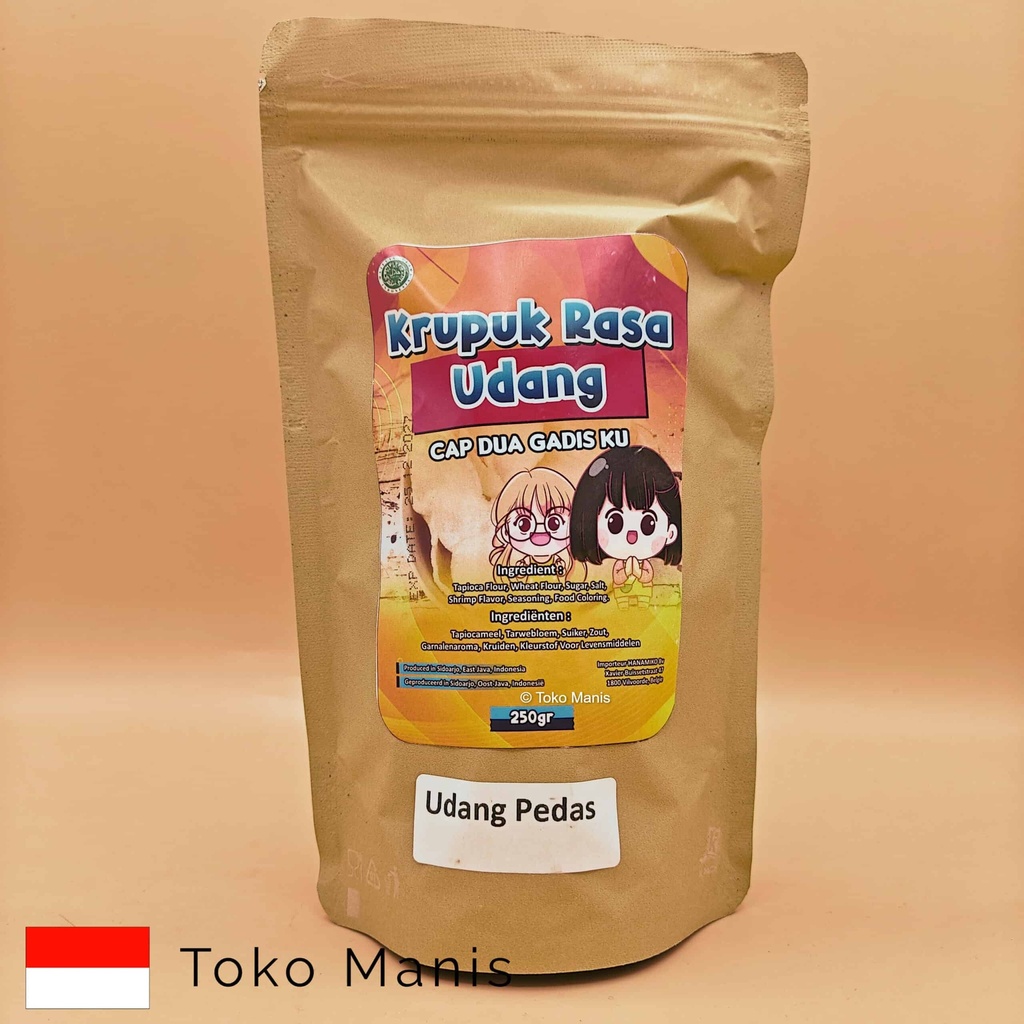 DUA GADISKU Kerupuk Udang Pedas Mentah (250 g)