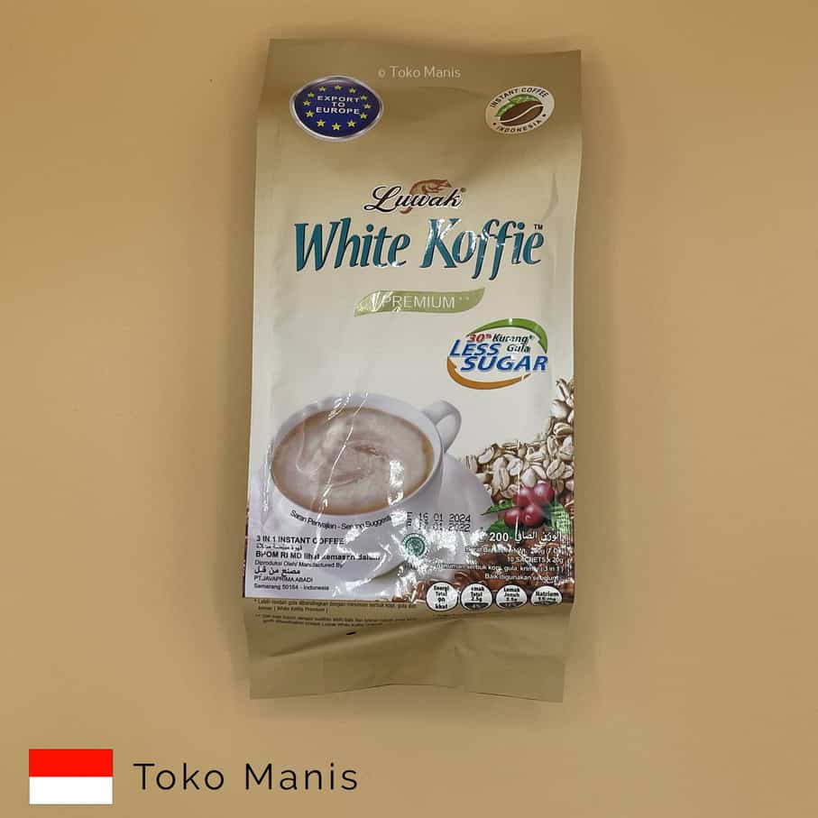 [TM00492] LUWAK White Coffee Less Sugar (10 sct x 20 g)