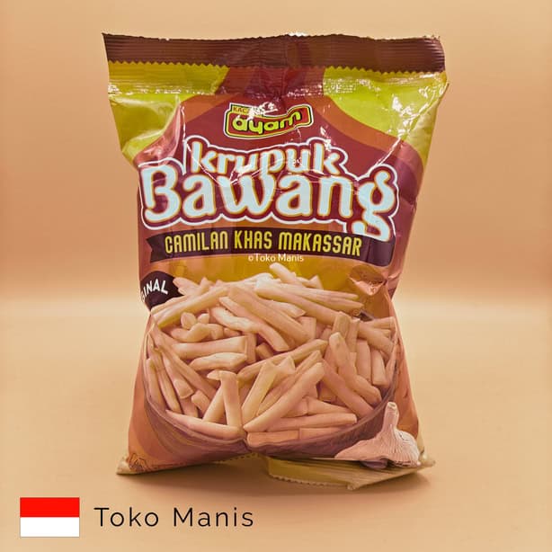 [TM02800] KACANG AYAM Kerupuk Bawang Original (225 g)