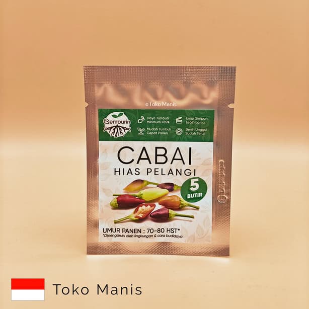 GEMBURIN Benih Cabai Hias Pelangi F1 Super (5 seeds)