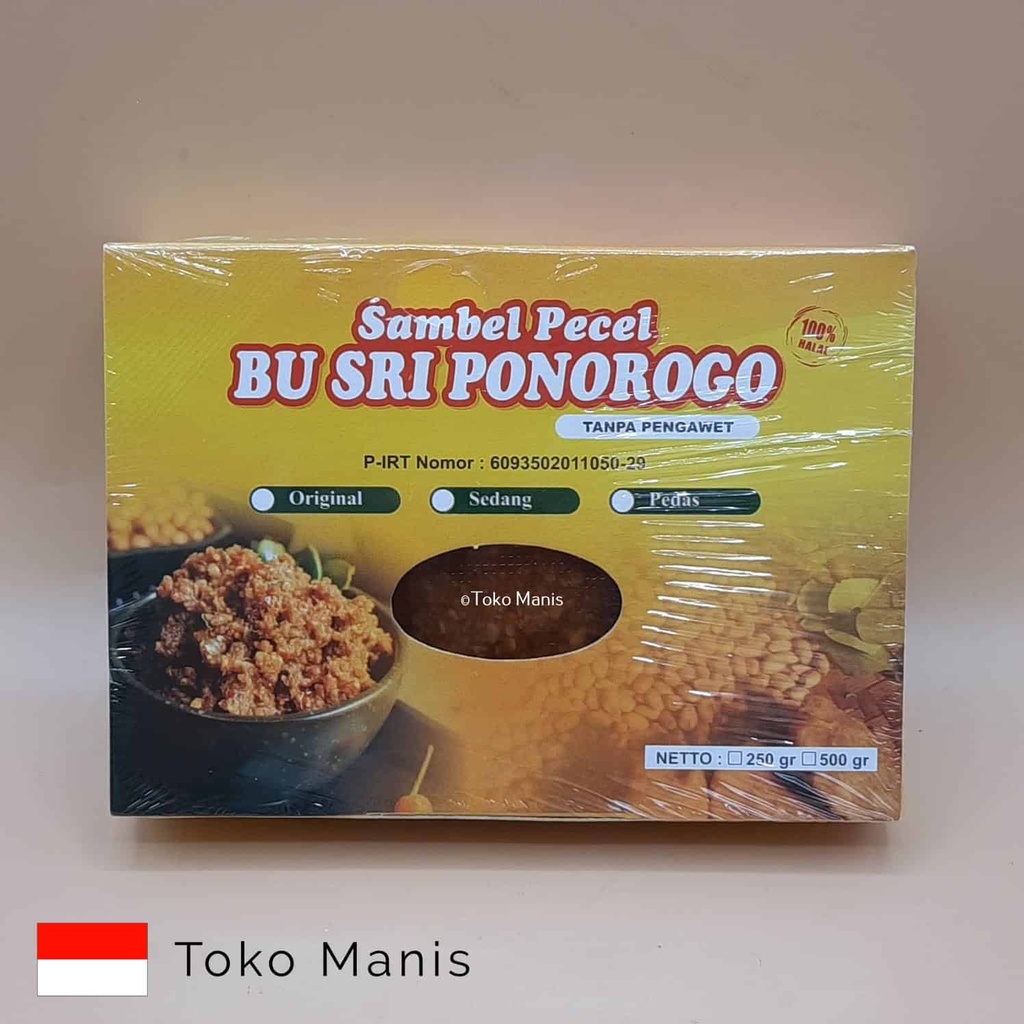 [TM02855] BU SRI PONOROGO Sambal Pecel Sedang (250 g)