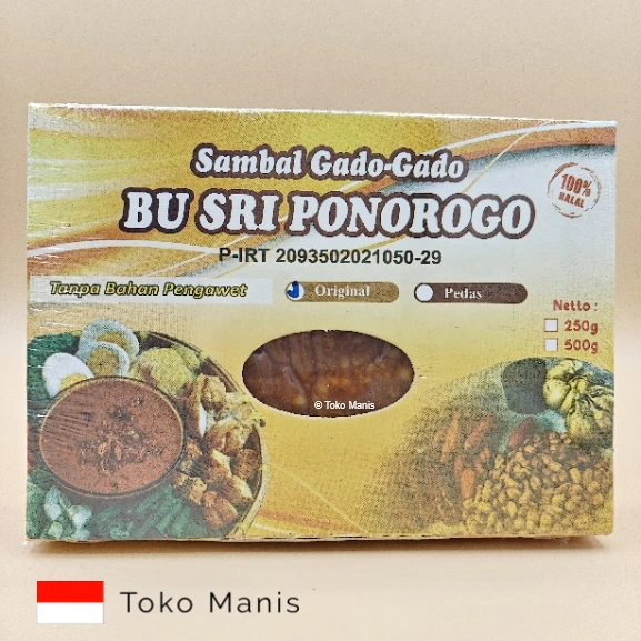 BU SRI PONOROGO Sambal Gado Gado Original (250 g)
