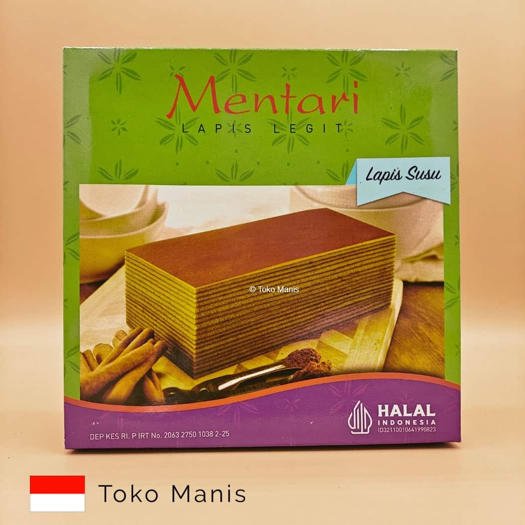 [TM02957] MENTARI Lapis Legit Mini Susu (15 cm)