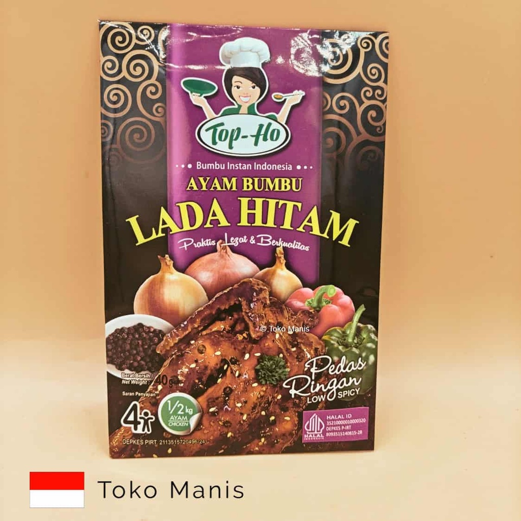 [TM02961] TOP HO Ayam Lada Hitam (40 g)