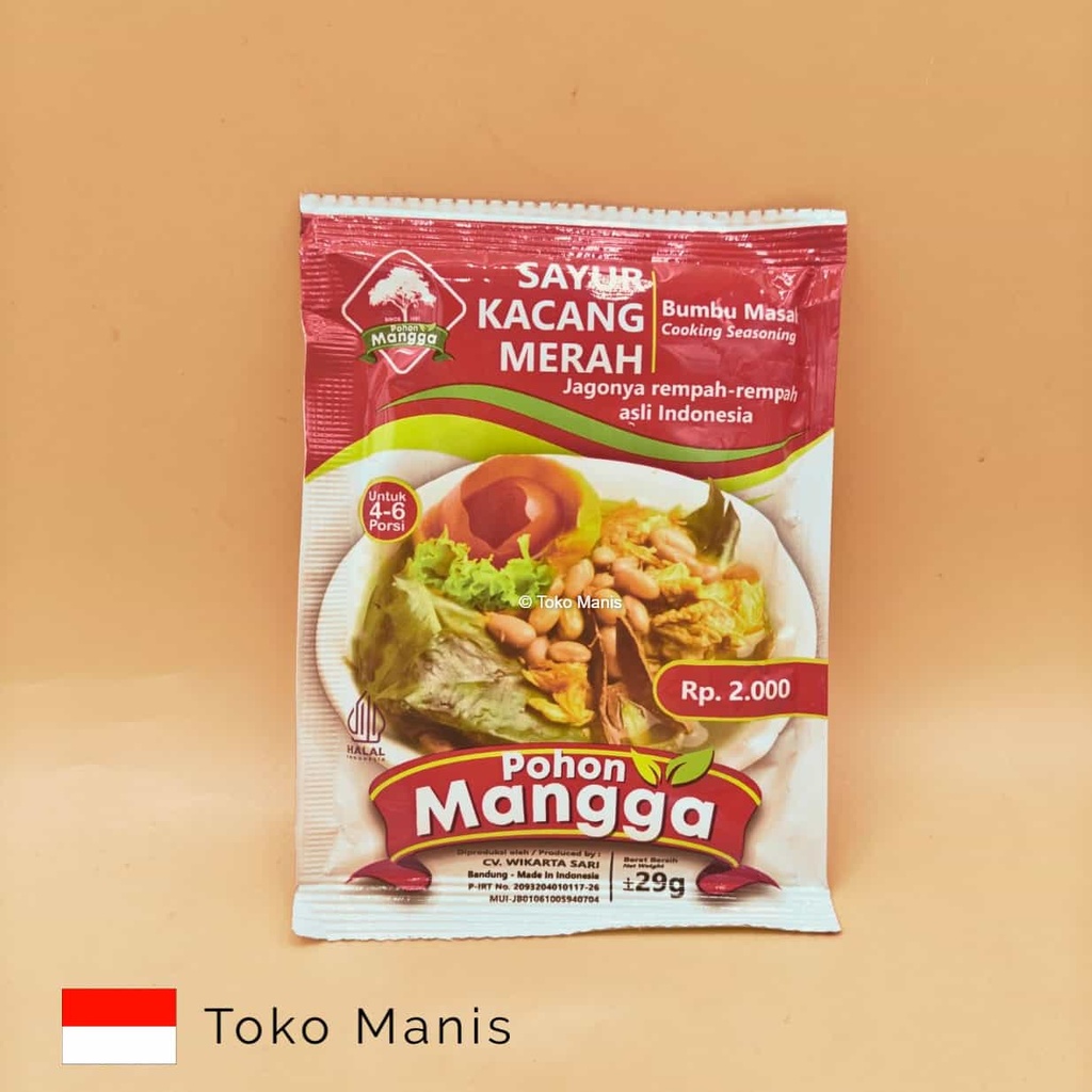 POHON MANGGA Sayur Kacang Merah (29 g)