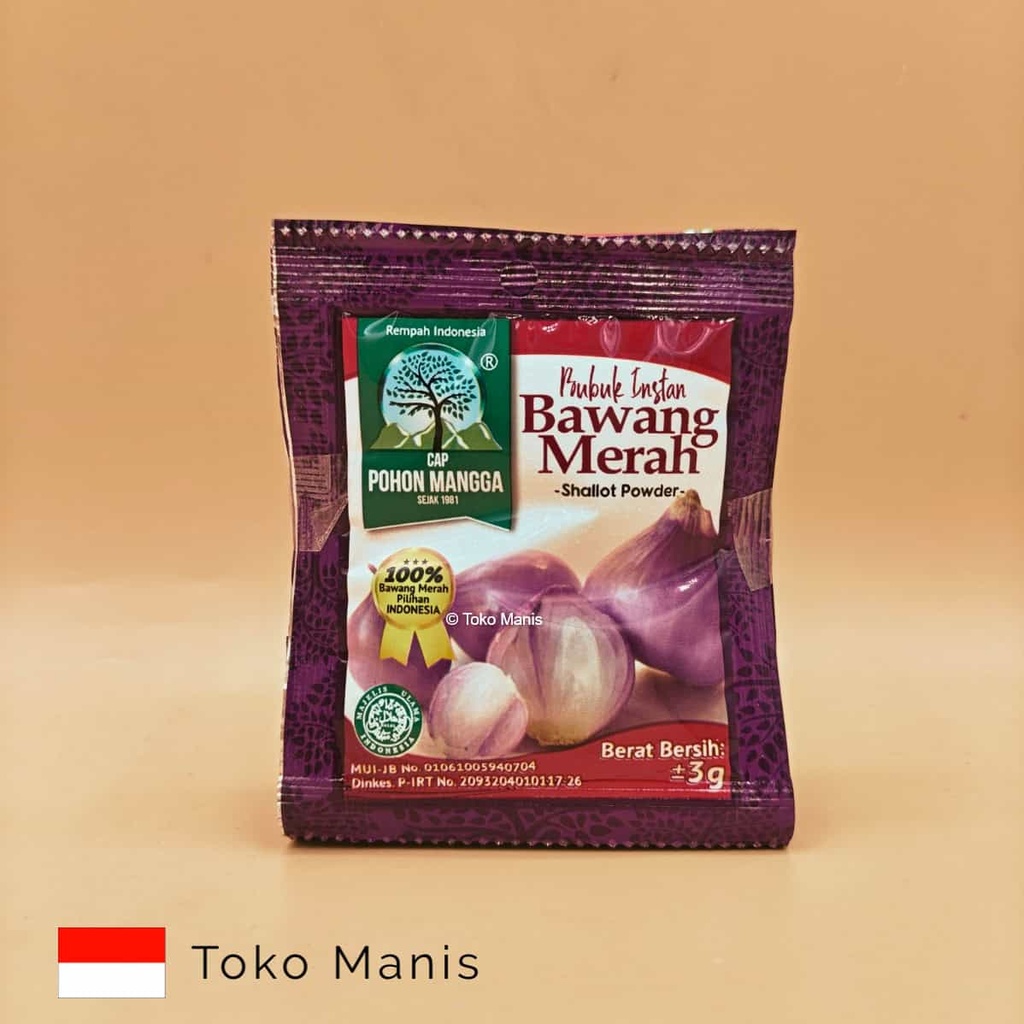 POHON MANGGA Bubuk Bawang Merah (6 Sachets x3 g)