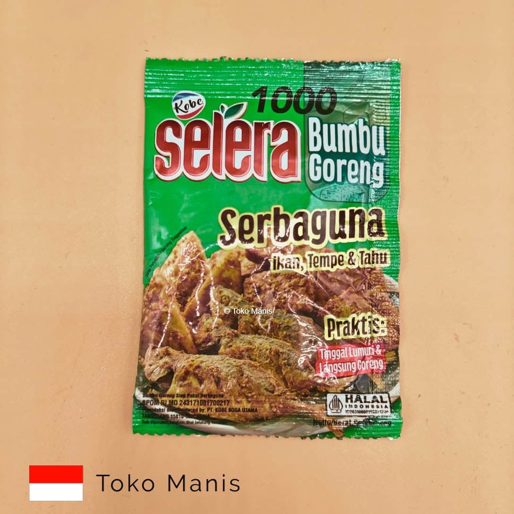 KOBE SELERA Serbaguna Ikan, Tempe, Tahu (28 g)