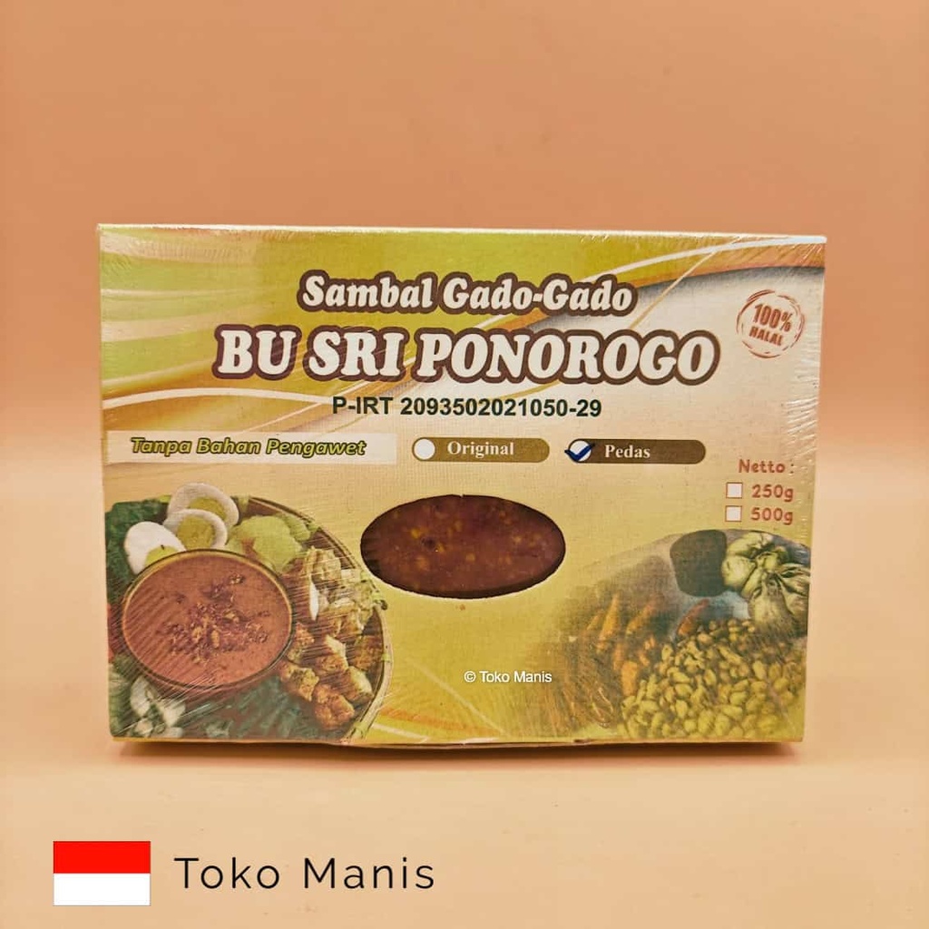 [TM03042] BU SRI Bumbu Gado Gado Pedas (250 g)
