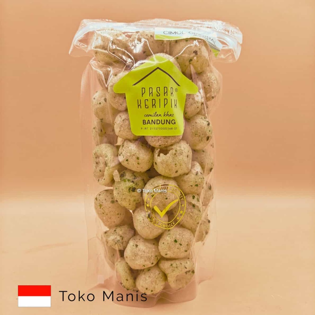 [TM03119] PASAR KERIPIK Cimol Original Daun Jeruk (125 g)