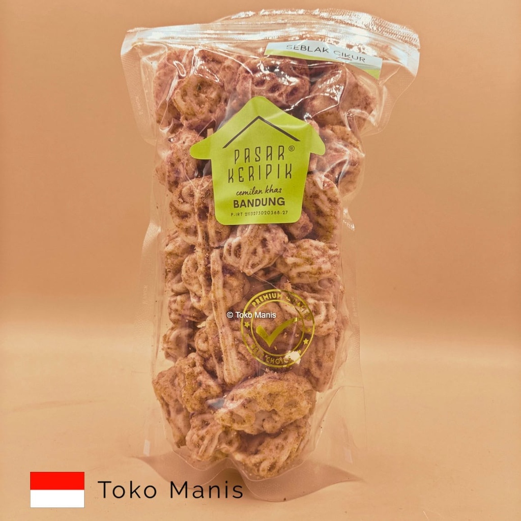 [TM03120] PASAR KERIPIK Seblak Mawar Mini Pedas (100 g)