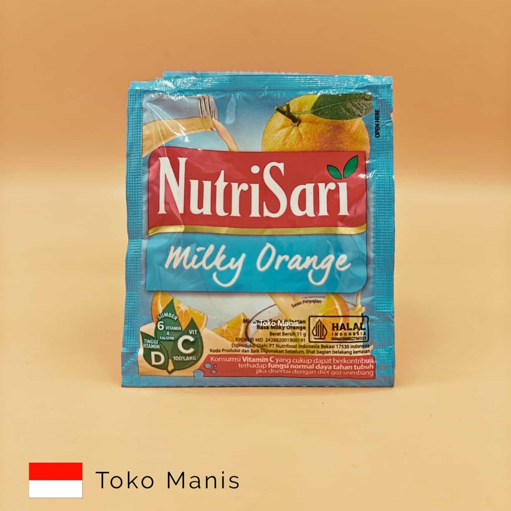 [TM03140] NUTRISARI Milky Orange 10 sct x 11 g)