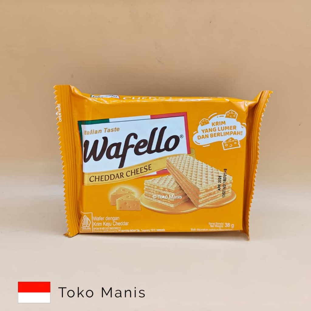 [TM03166] MAYORA WAFELLO Cheddar Cheese (38 g)