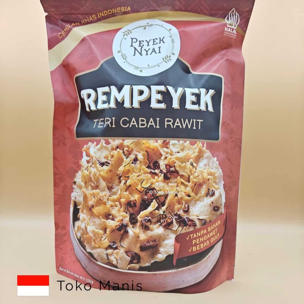 PEYEK NYAI Rempeyek Teri Cabai Rawit (120 g)
