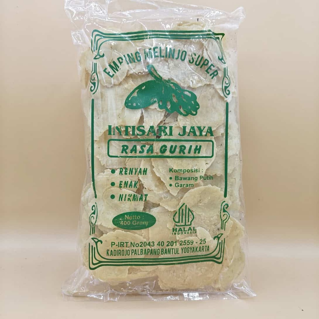 INTISARI JAYA Emping Melinjo Mentah Gurih (400 g)