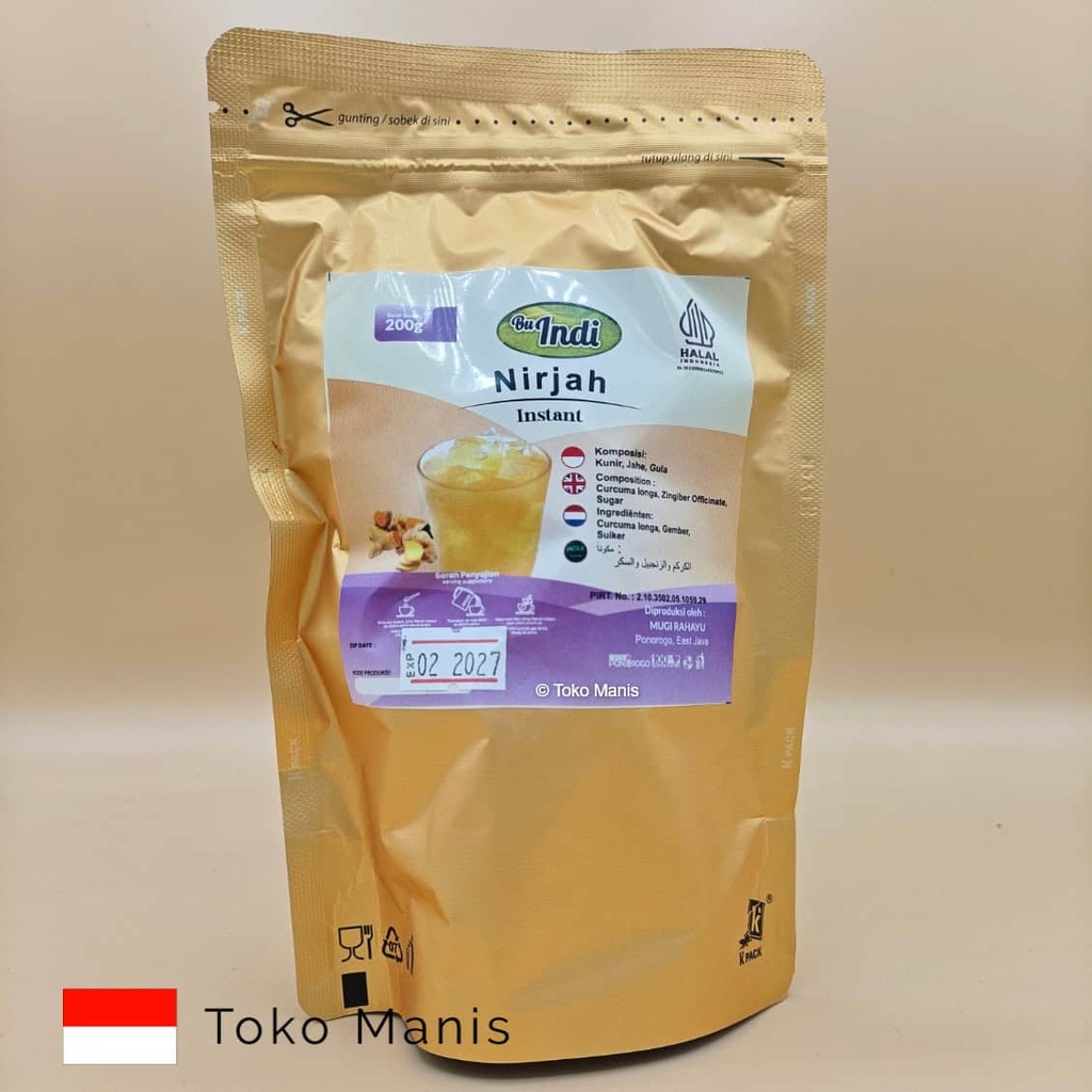 [TM03215] BU INDI Nirjah (Kunir Jahe) (200 g)