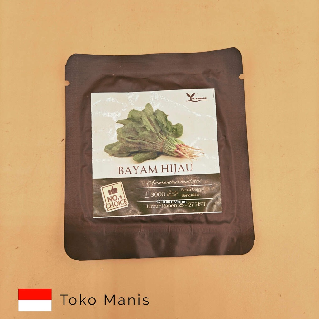 [TM03237] YIELDMORE Bibit Bayam Hijau 3000 pcs