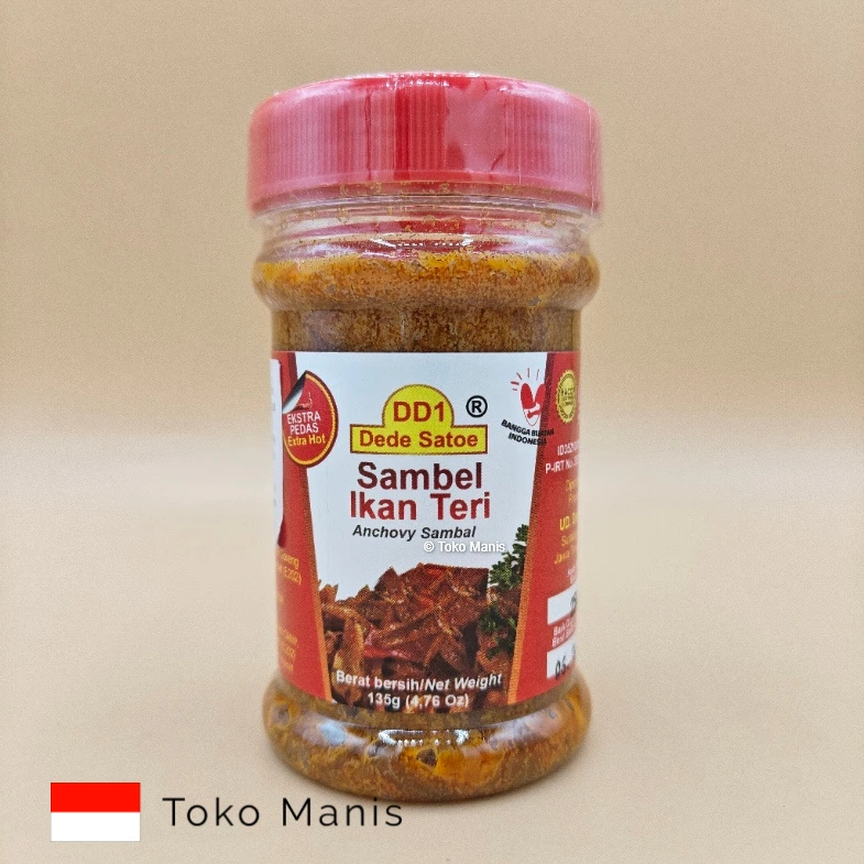 [TM03553] DEDE SATOE Sambal Ikan Teri (135 g)